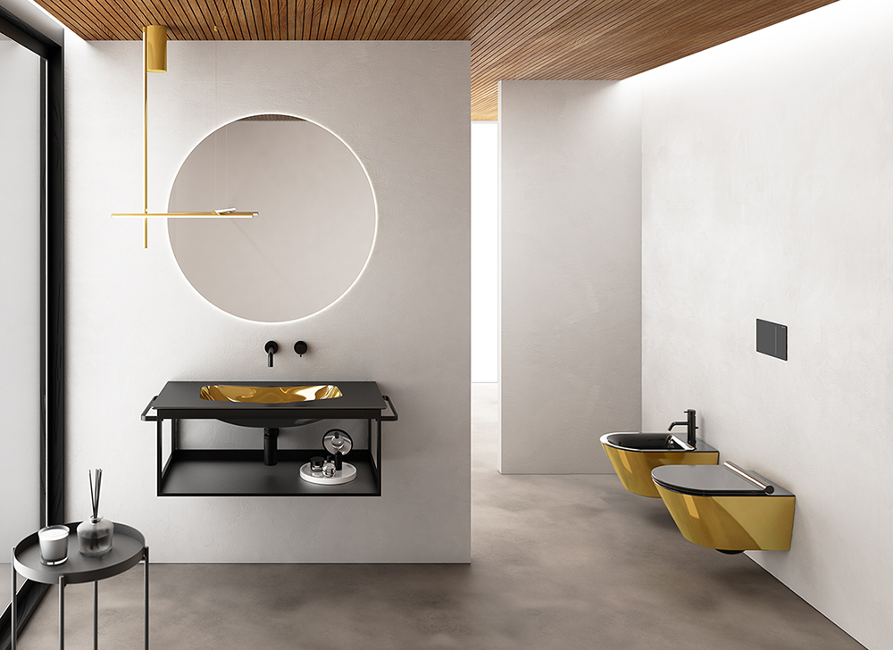 CATALANO GOLD & SILVER WALL-HUNG BIDET